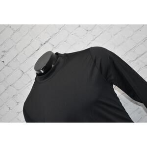 Under Armour Golf Gym Shirt Mock Turtleneck Mens Size XL Fitted Black ColdGear